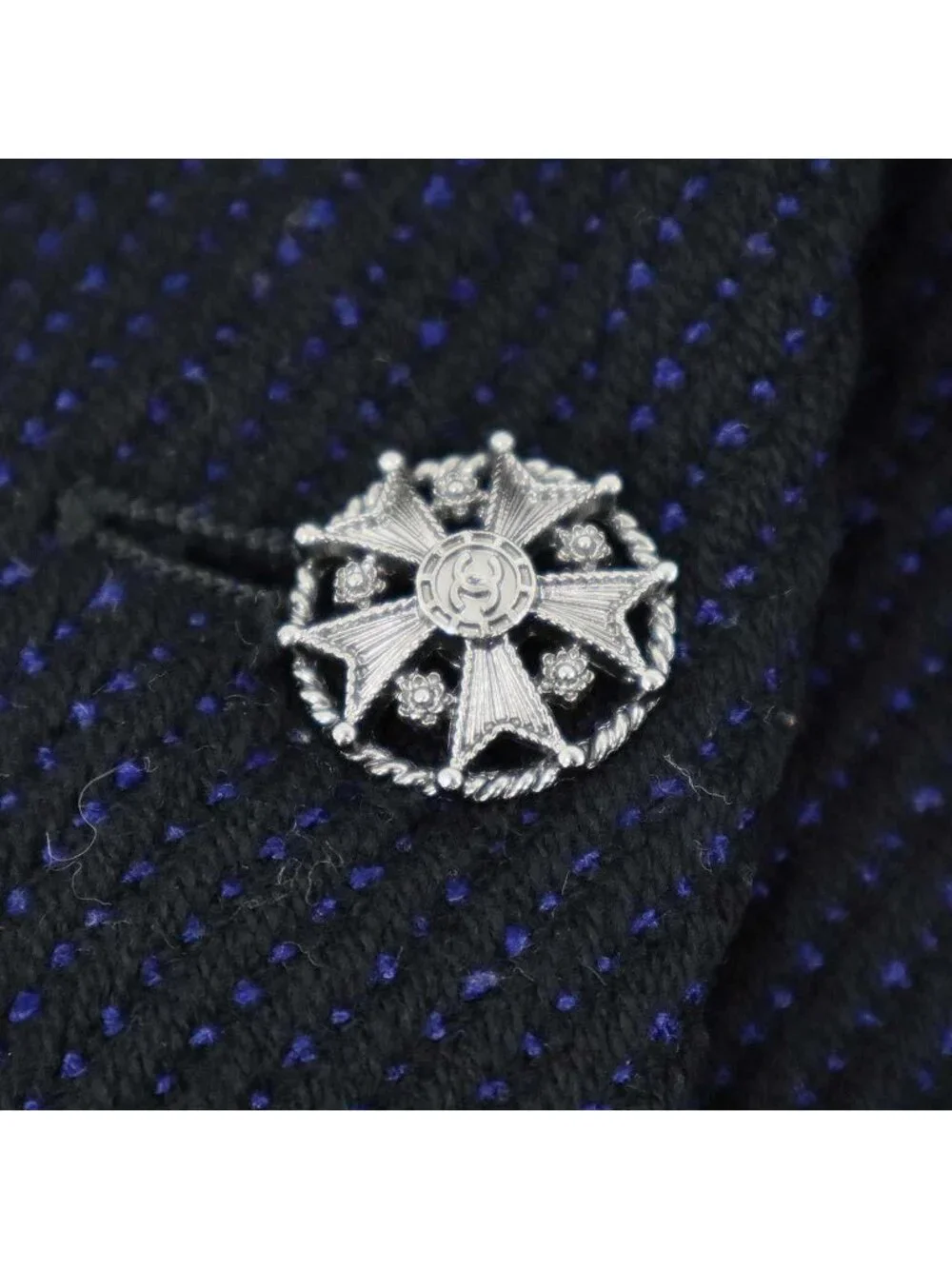 Chanel Coat Navy 34